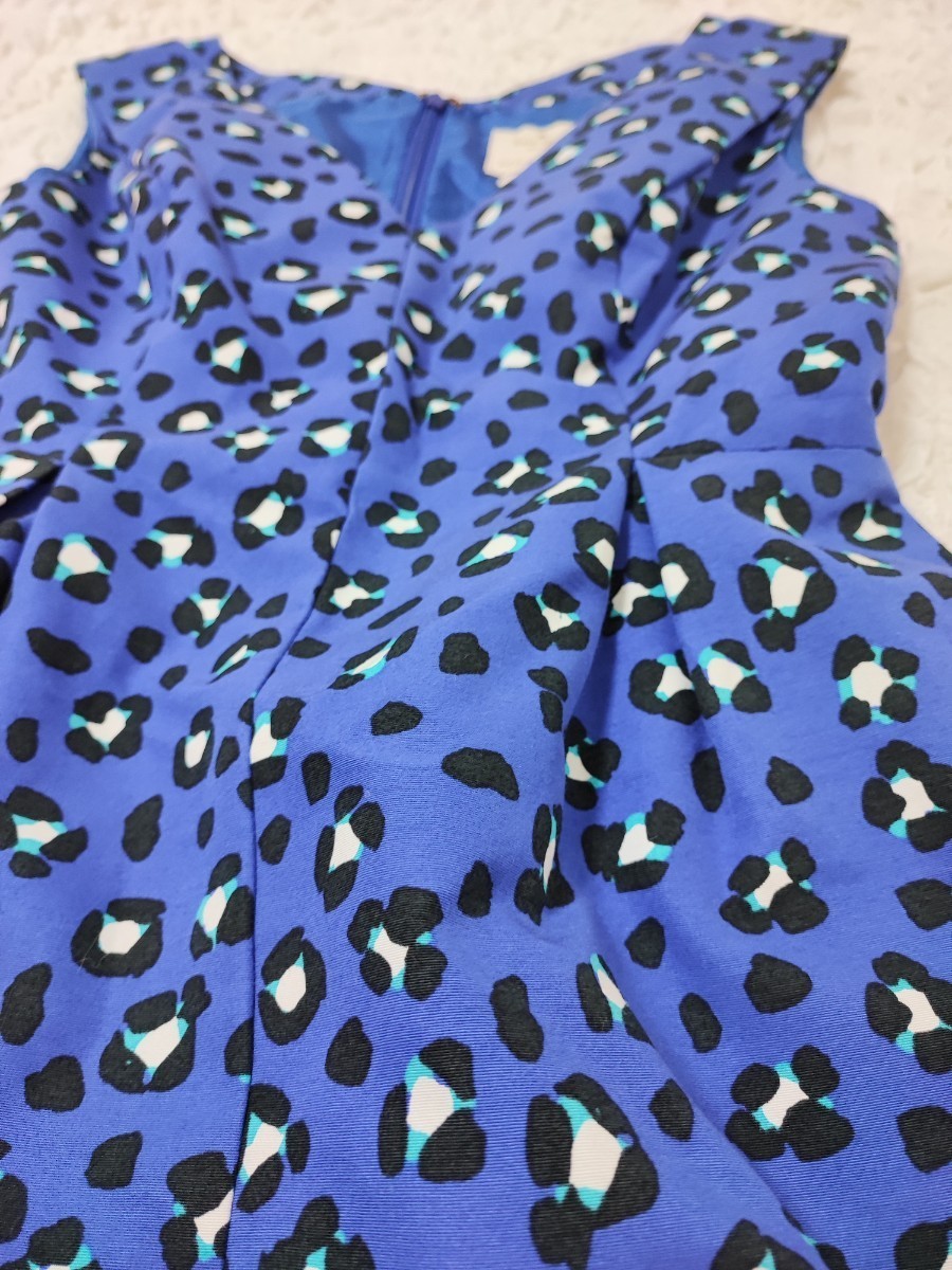美品✨ケイトスペード ドット柄 マキシ丈ワンピース パフスリーブ