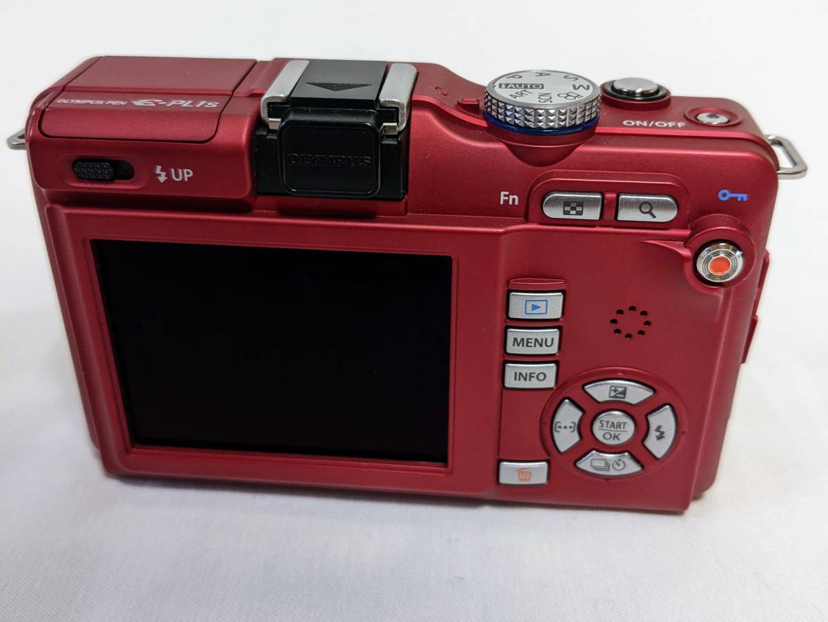 OLYMPUS ミラーレス一眼 E-PL1s ダブルズームキット レッド E-PL1s