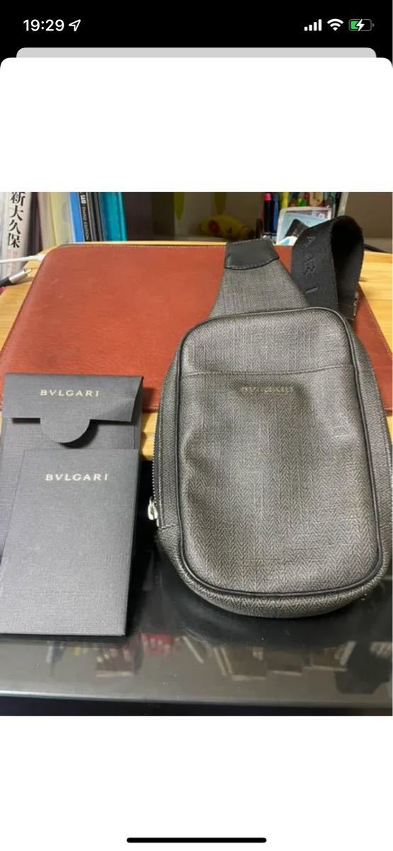 超美品 BVLGARI ボディーバック ボディバッグ メンズバッグ 超美品 BVLGARI ボディーバック ボディバッグ メンズバッグ