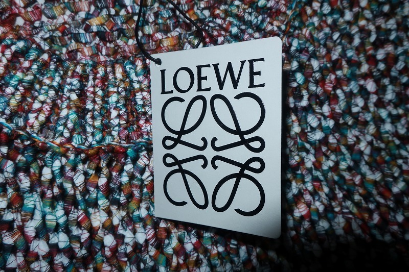 新品未使用 LOEWE ロエベ マルチカラー ロゴニット