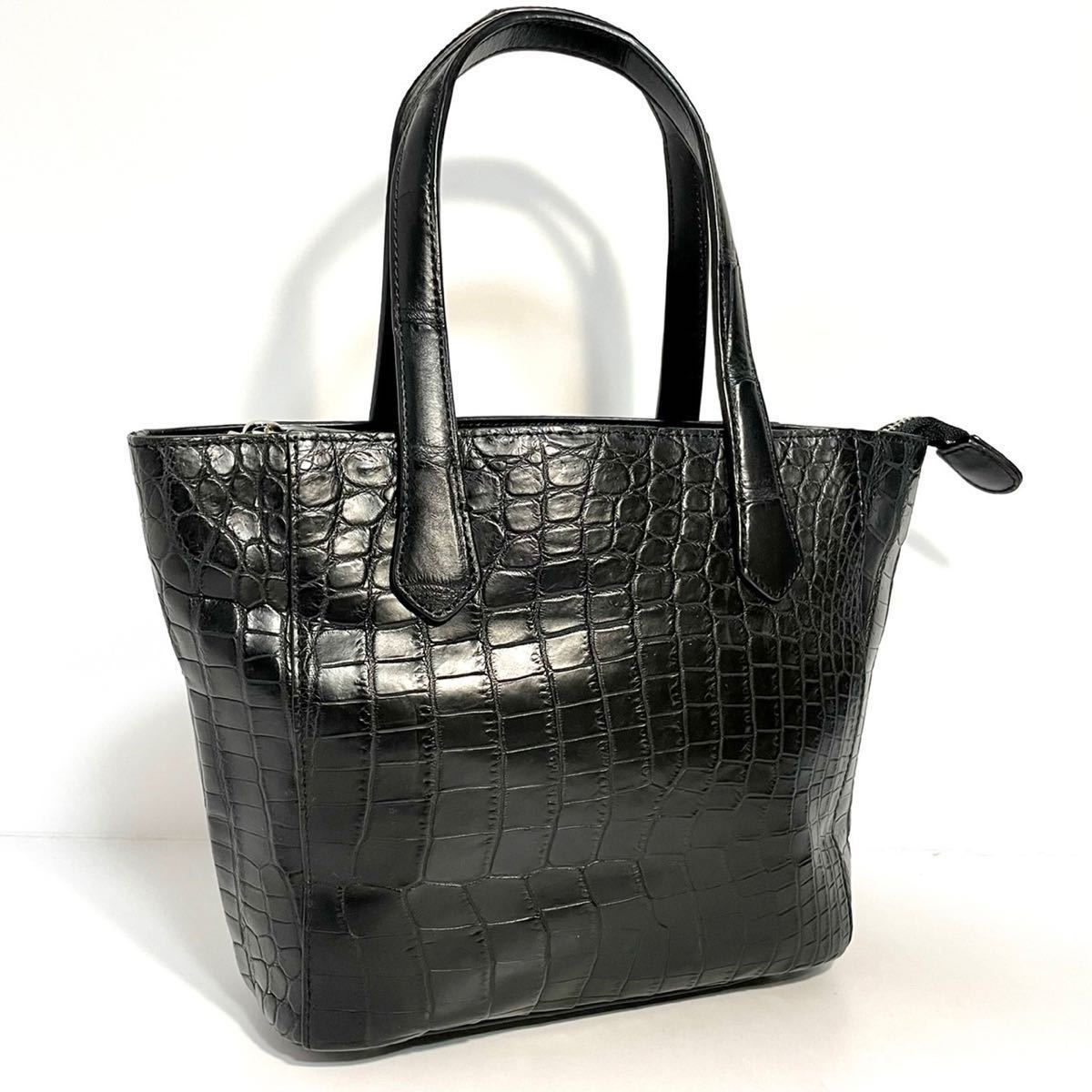 1スタ 1円スタート 高級 クロコダイル genuine crocodile ワニ革 希少