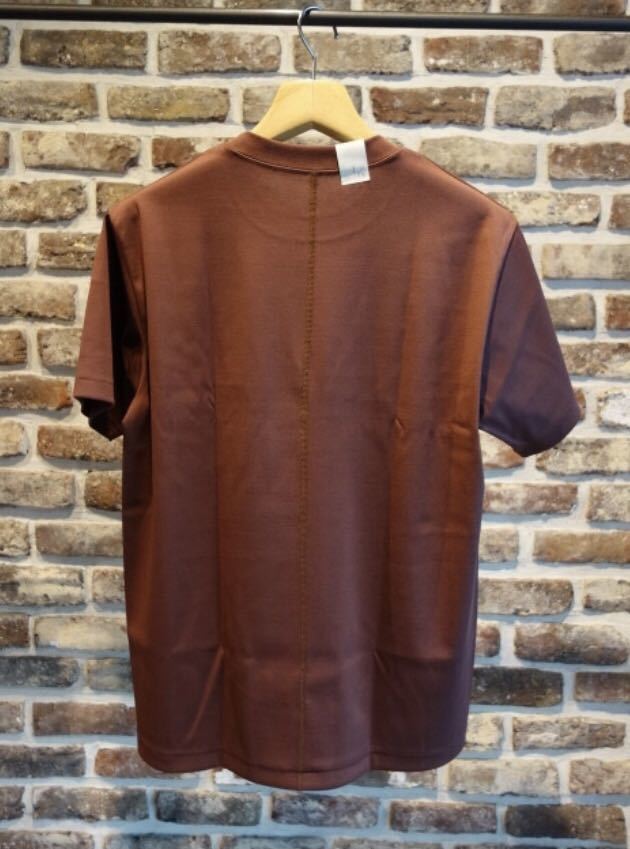 新品 定価1.5万 N.HOOLYWOOD エヌハリウッド 16RCH CREW NECK T-SHIRT ポケットTシャツ 半袖Tシャツ カットソー ブラウン BROWN 38 - 3
