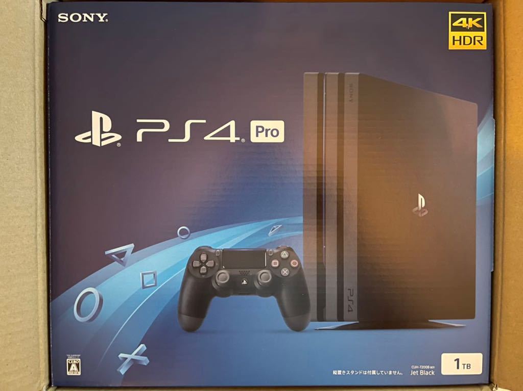 未使用品 PlayStation 4 Pro PS4 ジェット・ブラック CUH-7200B B01