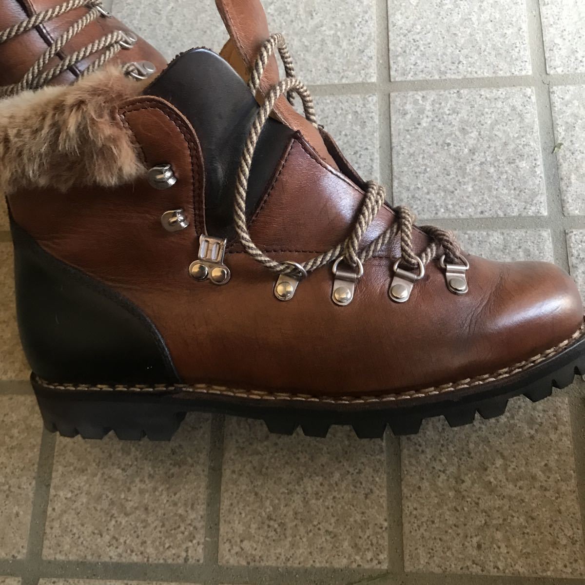 パラブーツ アヴォリアーズ 8 限定 レア ファー paraboots ブラウン