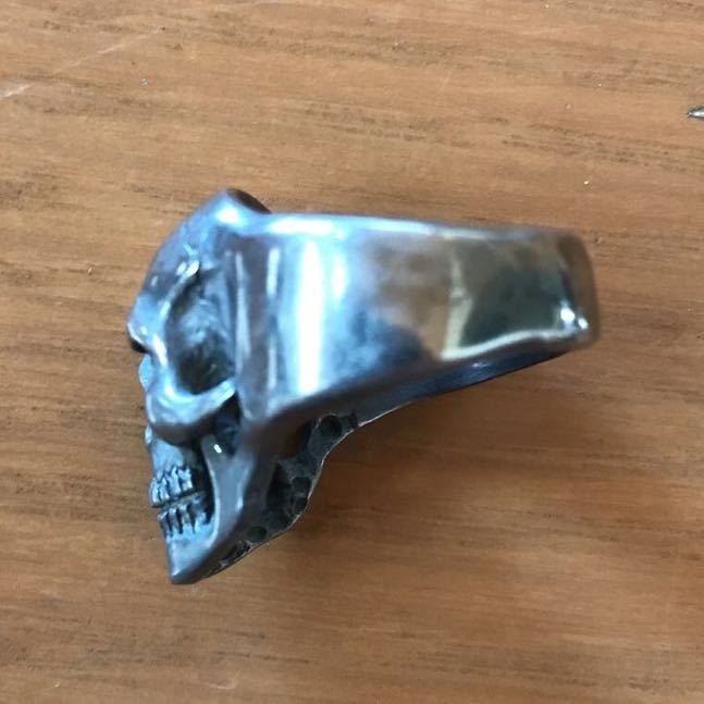  Skull ring silver ring Gabor Bill wall skeleton skull Biker bai clock 