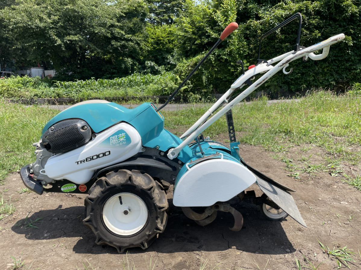 【確認動画あり】KUBOTA クボタ TR6000 陽菜 はるな ミニ 小型 耕運機 耕うん機 管理機 家庭菜園 6.2馬力_画像2