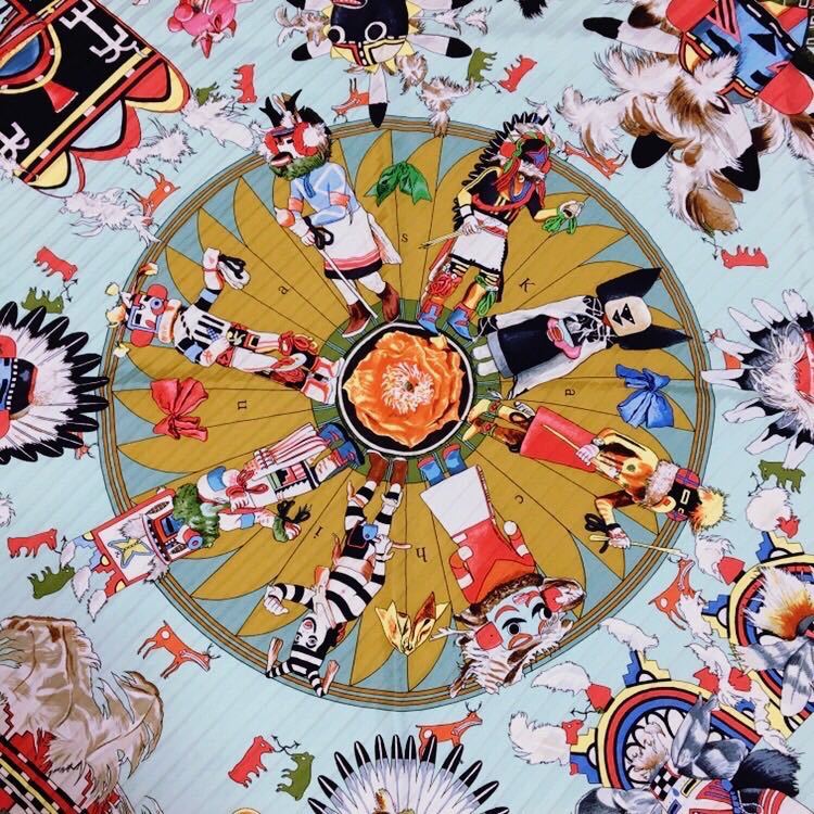 Dettagli dell'articolo エルメス HERMES カレ90 スカーフ Kachinas