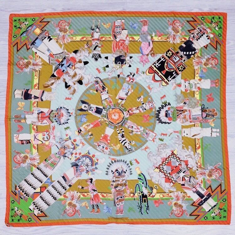 Dettagli dell'articolo エルメス HERMES カレ90 スカーフ Kachinas