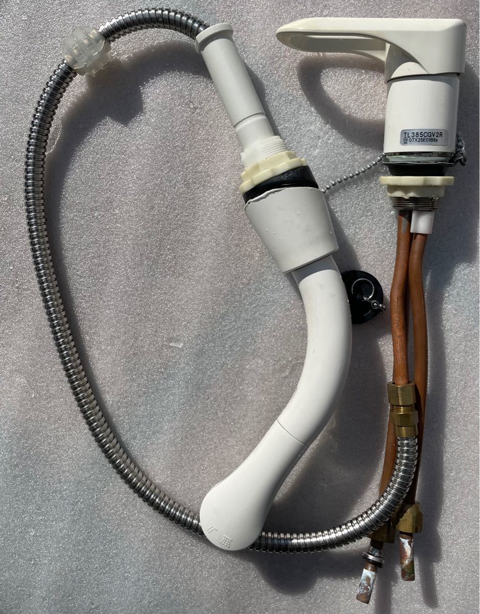 洗面所用 シングルレバー混合栓 TOTO TL385CG 電源ケーブル 洗面所用 シングルレバー混合栓 TOTO TL385CG 電源ケーブル