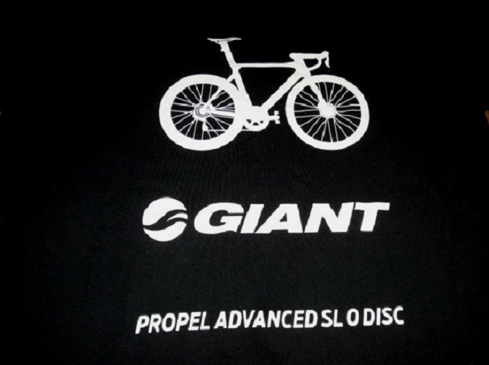 GIANT X UNIQLO ジャイアント ユニクロ コラボ 限定 UT プロペル アドバンスド SL 0 ディスク Tシャツ BLK S 使用少 美品/ロードバイクの画像3