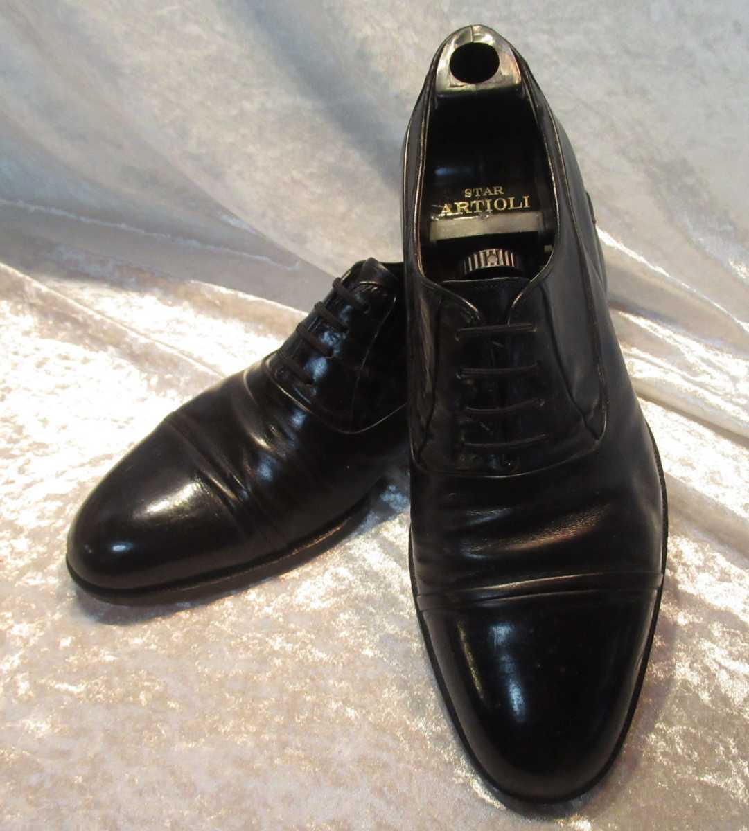 【雑貨・靴・革靴】革靴 AGILE GIOVANE シューキーパー付き ディスプレイ用品 インテリア用品 中古品