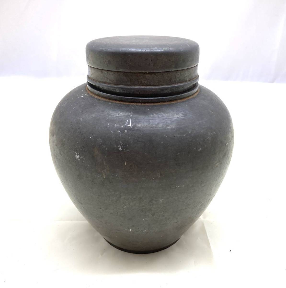古錫 茶入れ 2点 陶磁器 骨董品 茶道具 socialwelfare.ajk.gov.pk