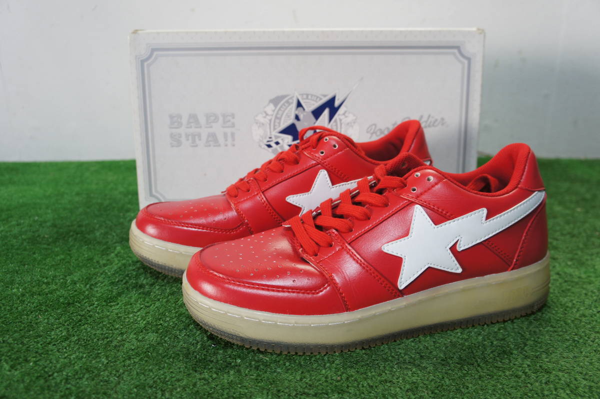 A BATHING APE◇BAPE STA ベイシングベイプ スニーカー ２６．５ｃｍ