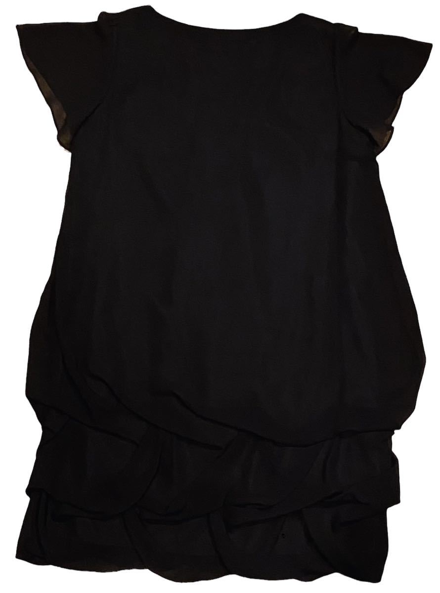 【入手困難】UNTITLED ワンピース セレモニー 2 BLACK 裾バルーン　アンタイトル　ワールド　バルーンワンピース　定番_画像7