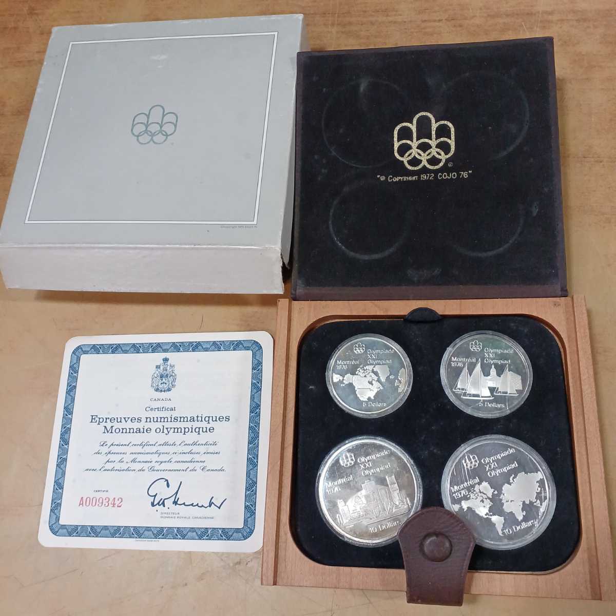 1976年 モントリオールオリンピック 記念銀貨 カナダ 記念コイン 5ドル 