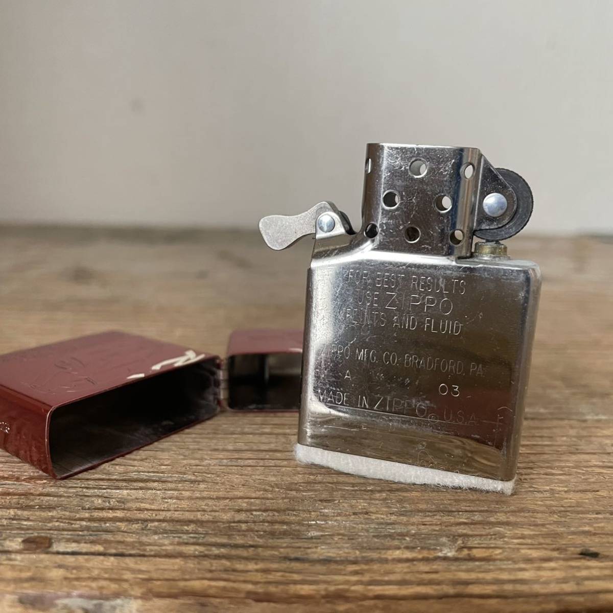 美品】RX-8 マツダ ZIPPO ジッポー シリアルナンバー入り 赤 レッド