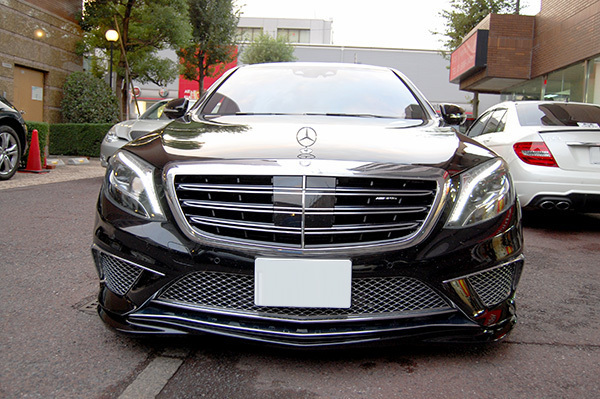 God Hand メルセデス ベンツ W222 Sクラス S65/S63 AMG フロントリップスポイラー カーボン_画像4