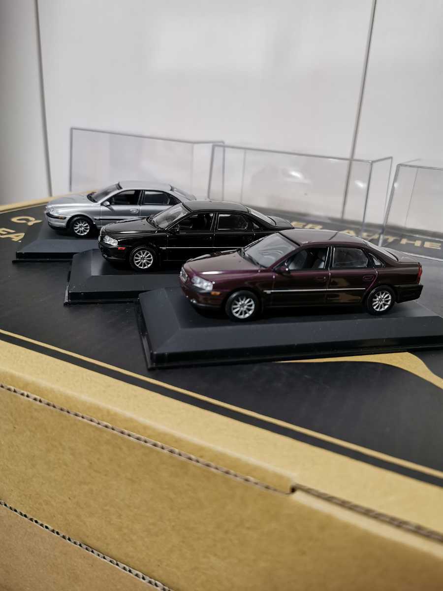 ボルボ S80 3台セット ミニチャンプス製 ディーラーモデル1台 ボルボ S80 3台セット ミニチャンプス製 ディーラーモデル1台