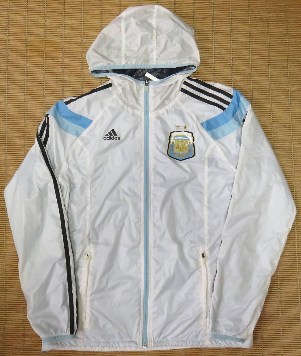 正規品 2014 アルゼンチン代表 アンセムウーブンジャケット/レインジャケット/トレーニング FIFA2014ワールドカップ メッシ