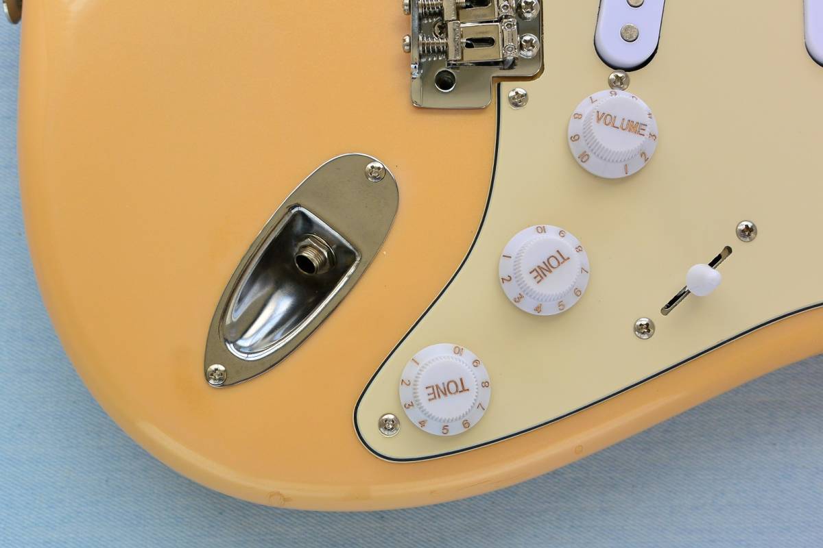 Fender Japan シェル・ピンク ストラト ボディ＋ピックガード＋電装パーツ＋ブリッジ Mod. フェンダー Strat #22 G02-01_画像8