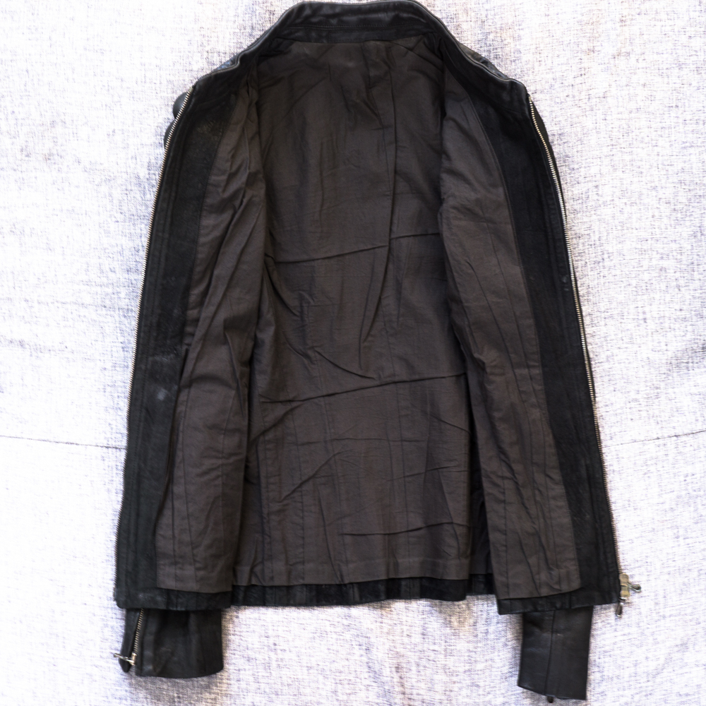 JULIUS ラムヌバック ディメンショナル シングルライダース ジャケット