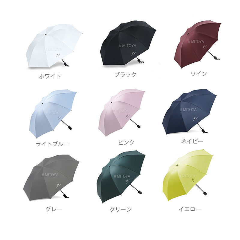 PayPayフリマ｜折りたたみ傘(水色) 雨傘日傘 晴雨兼用 UVカット自動開閉ワンプッシュ