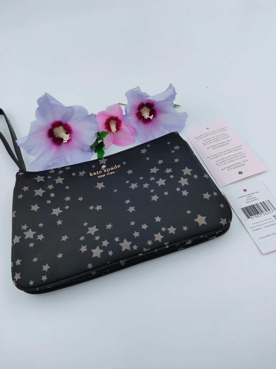 ケイトスペード　kate spade　星柄　ポーチ　化粧ポーチ　マルチポーチ　正規品　ハワイ購入品　新品