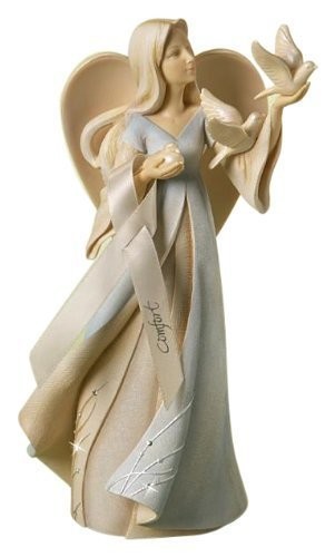 2022年のクリスマスの特別な衣装 優しい 守護天使（輸入品 彫刻/ 彫像 レジン製の置物、高さ約23ｃｍ エンジェル(天使)ストーン風 洋風