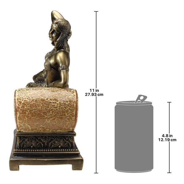 古代エジプトの女王 クレオパトラ アールデコ風モザイク・ガラスランプ イルミネーション照明彫刻 彫像（輸入品_画像8