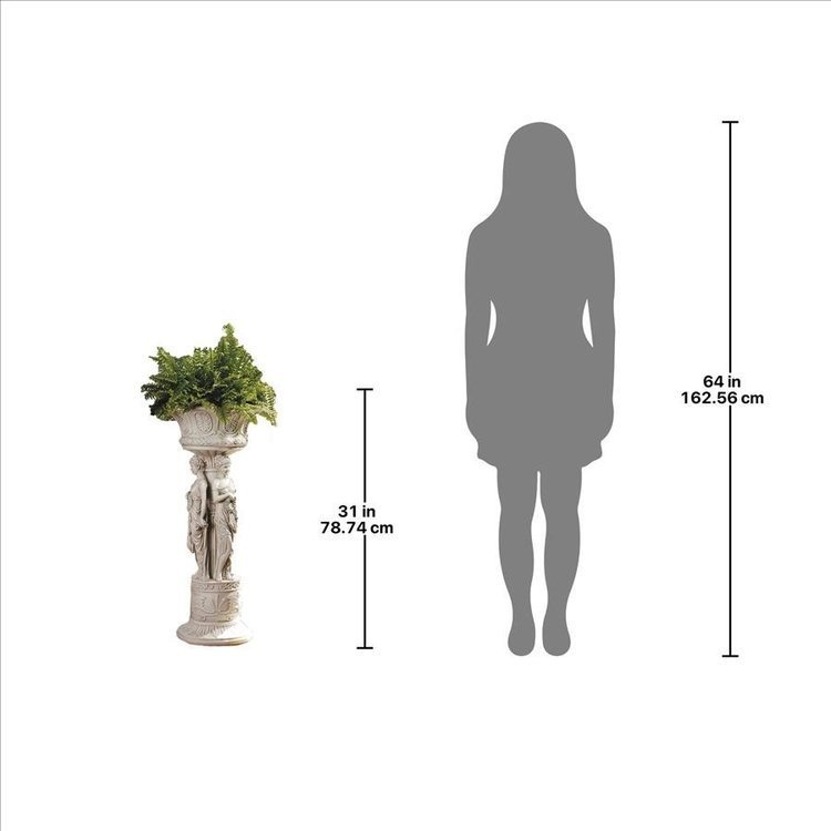  tea tsuwa-s manner (..) sculpture new classic principle woman image pillar. western sculpture stand for flower vase pedestal attaching .( pot ) display decoration ( imported goods 