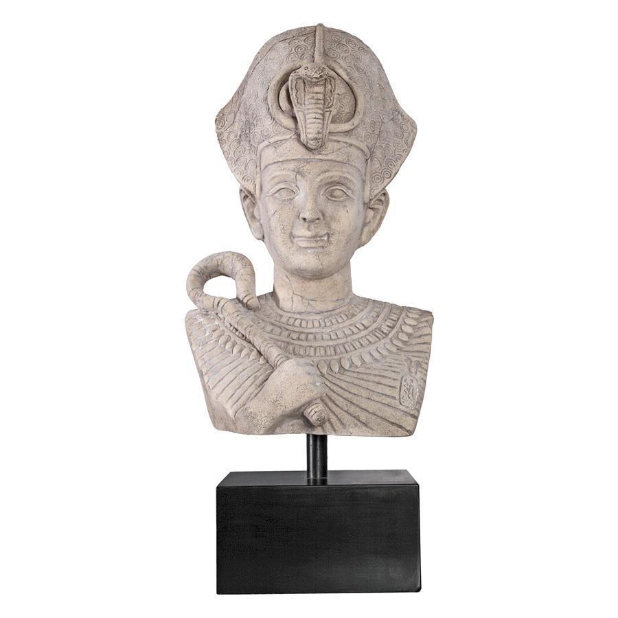 カイロ博物館 古代エジプト王 ファラオ ラムセス胸像 レプリカ彫像 彫刻置物/書斎 応接室（輸入品)