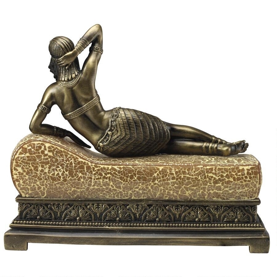 古代エジプトの女王 クレオパトラ アールデコ風モザイク・ガラスランプ イルミネーション照明彫刻 彫像（輸入品_画像6