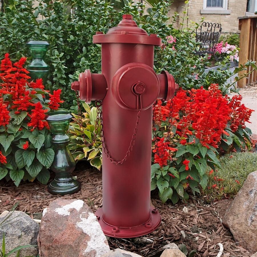 ヴィンテージ古い金属消火栓 彫像 ガーデン彫刻 彫像/ ガーデン彫刻/ マーキングポール お庭（輸入品