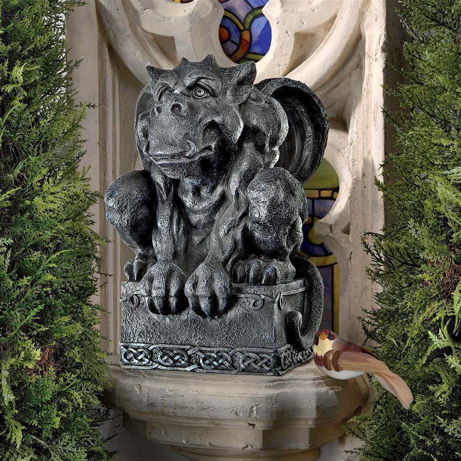 ロンドン ナグヘッド・パブのガーゴイル像 ブロンズ風 彫像 彫刻/ 教会守護モンスター (輸入品)