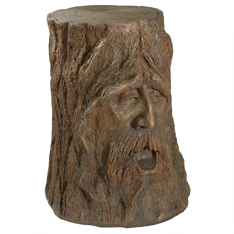 西洋彫刻 オーディン・グリーンマン 木の精霊 彫像/アウトドア サイドテーブル アクセント 樹木カフェ（輸入品_画像4