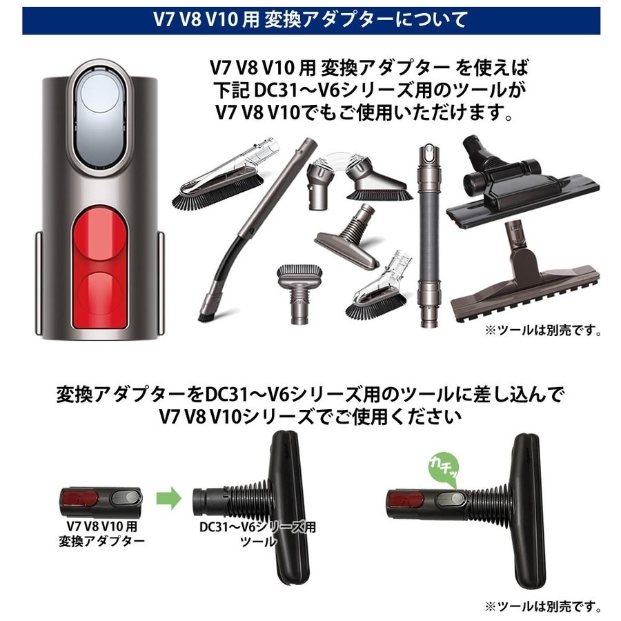 1円スタート★限6★未使用 まとめ売り★dyson ダイソン クリーナー オプションパーツ 変換アダプタ 延長ホースなど4点セット Dyson-A-SET4_画像6