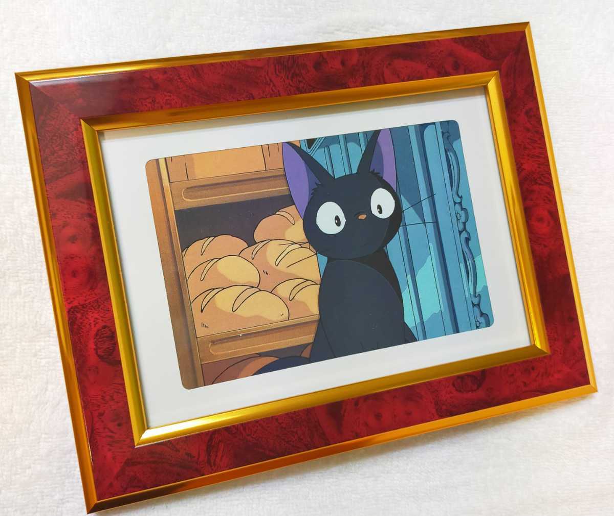  очень редкий! Studio Ghibli Majo no Takkyubin [30 год передний подлинная вещь ] открытка рамка товар Ghibli карта . производства исходная картина. Miyazaki .kikijiji чёрный кошка . женщина дом 
