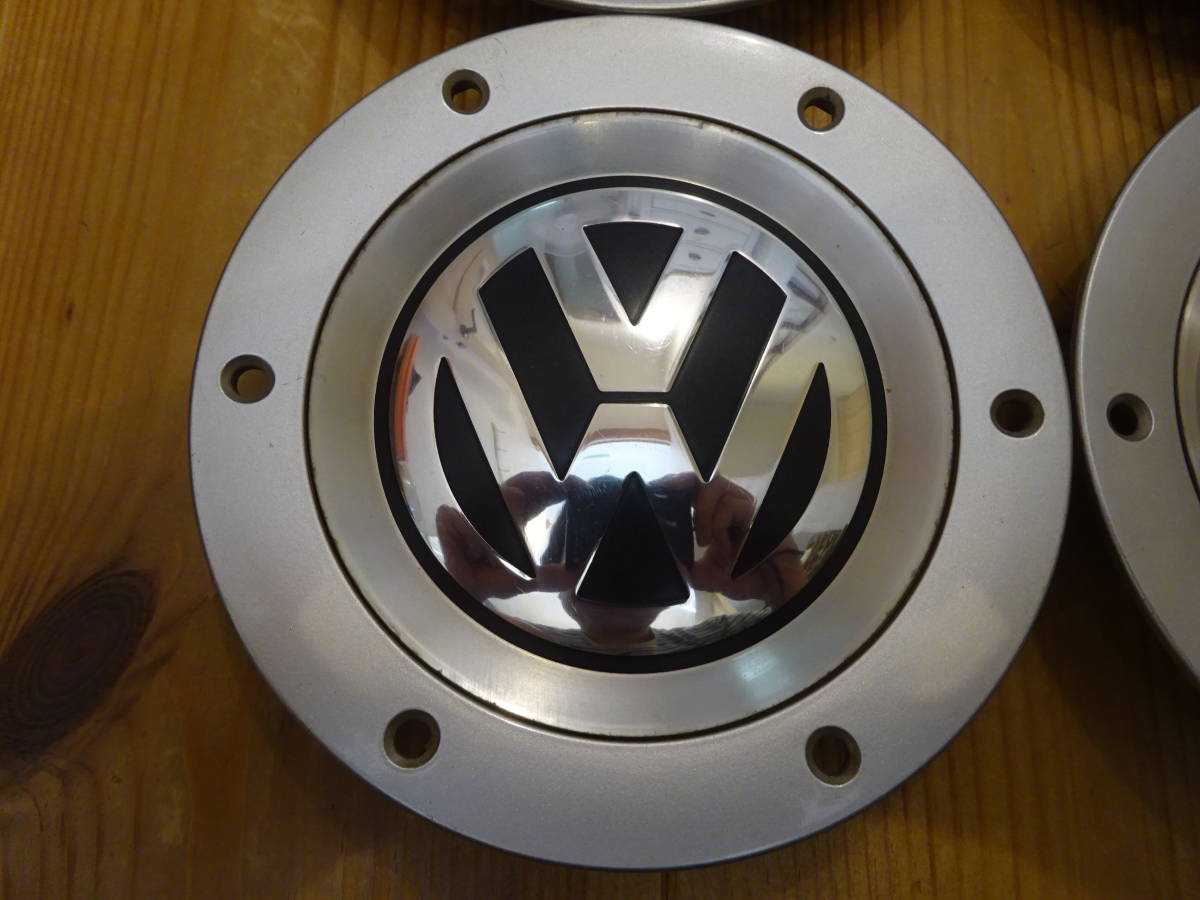 フォルクスワーゲン純正ホイール センターキャップ 4個 シルバー 145mm 1T0 601 149 VW_画像3