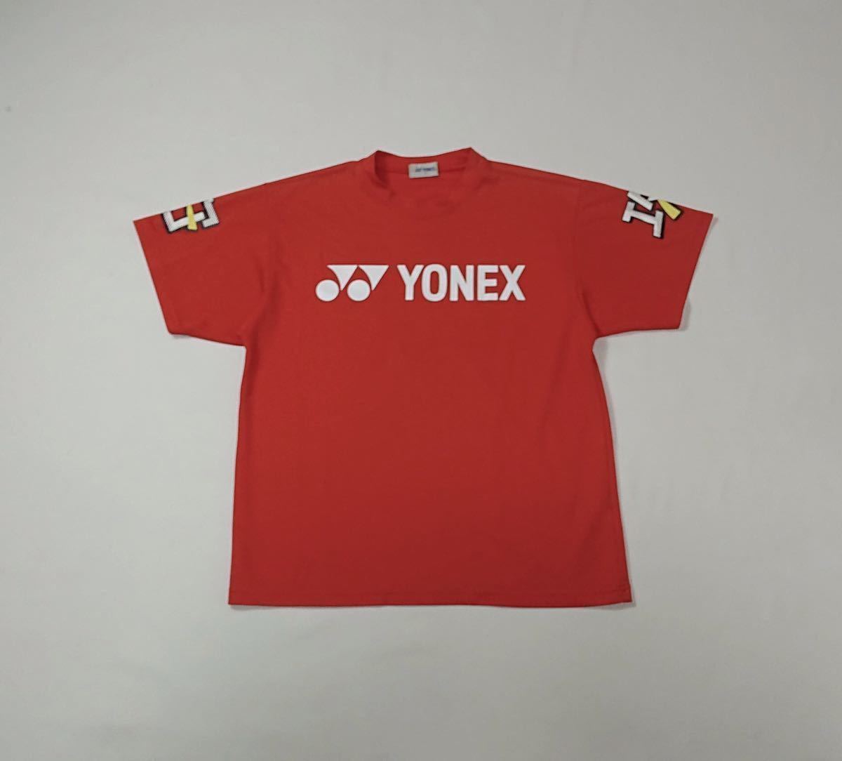 YONEX ヨネックス 半袖 プリント Tシャツ 赤 サイズ S 【あす楽対応】