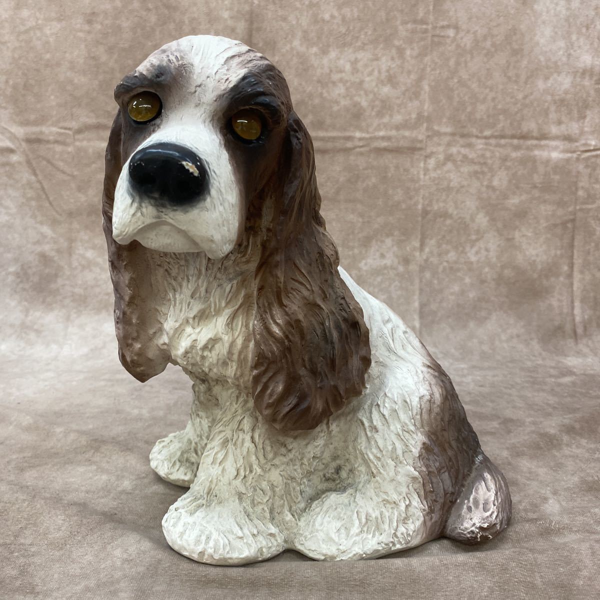 犬置物高さ約27cmコッカースパニエルアメリカンコッカー犬オブジェ飾り
