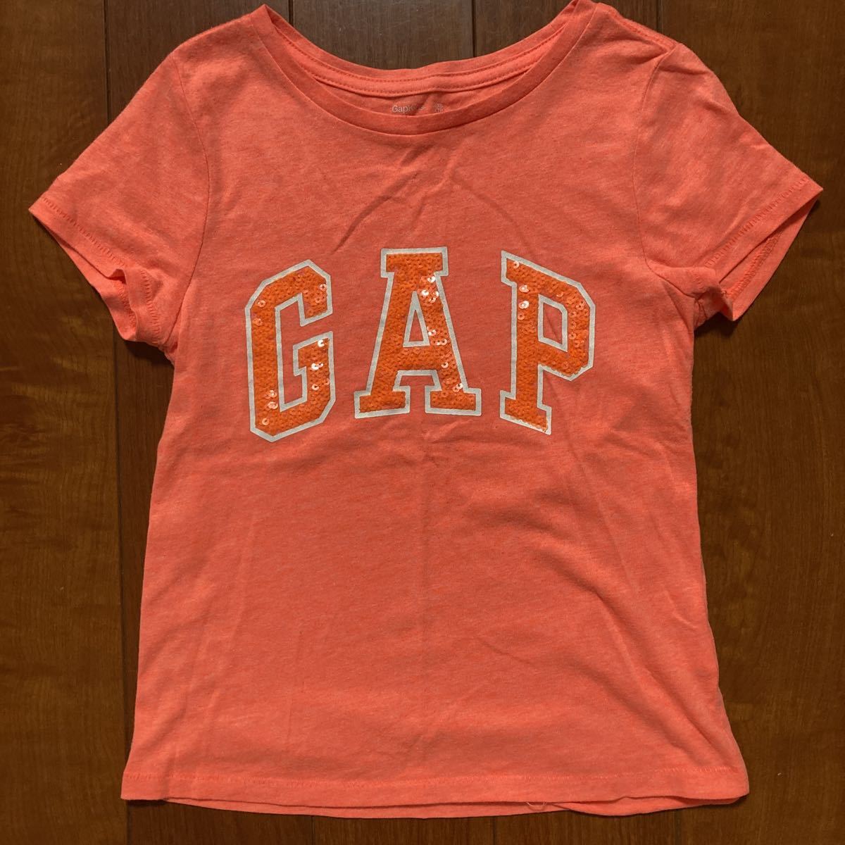 GAP・ギャップ・半袖・Tシャツ・オレンジ系・１１０_画像1