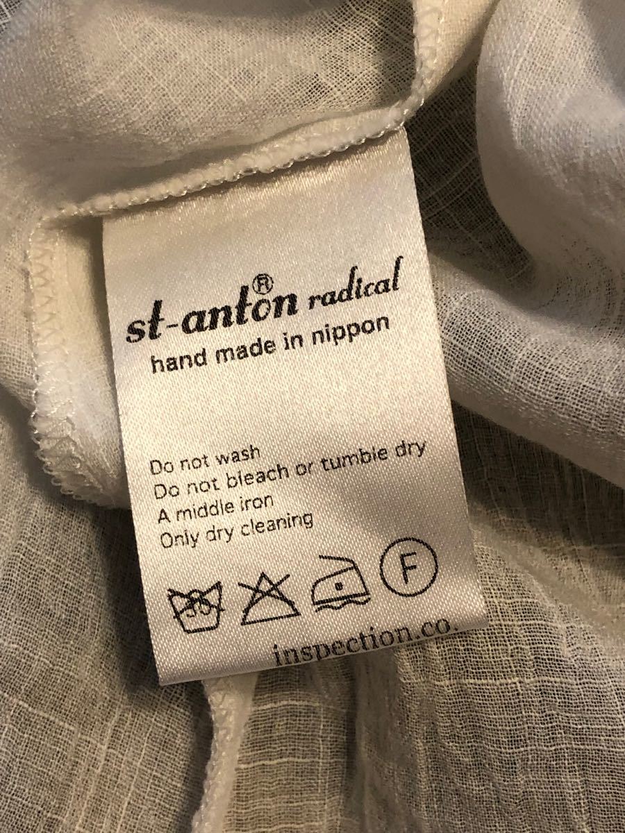 st-anton natural ノースリーブシャツ