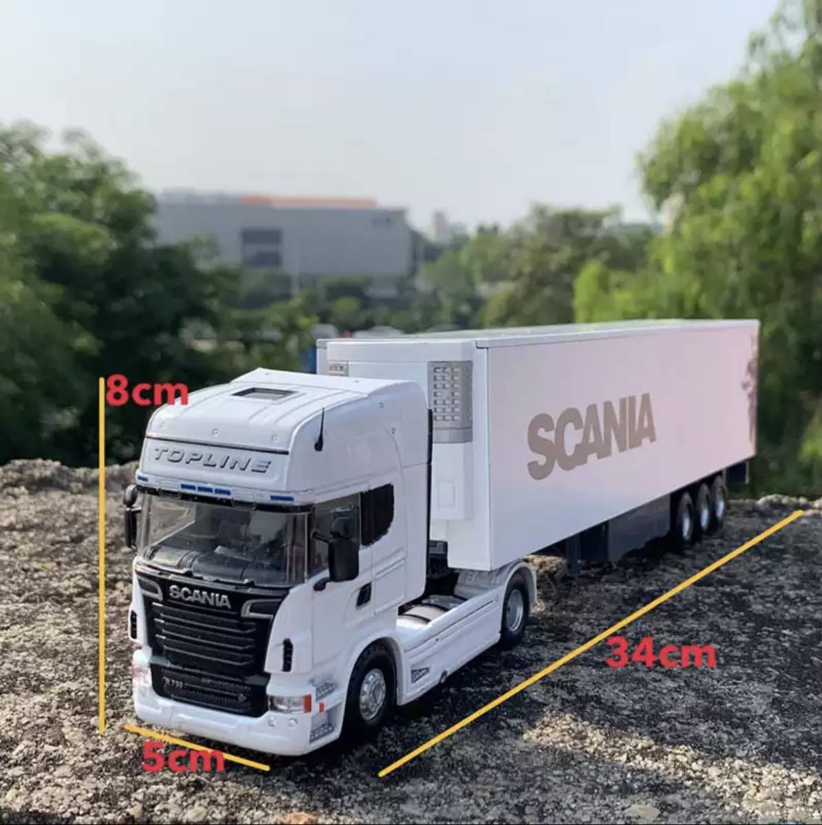 スカニア SCANIA 1/50 トレーラー ホワイト 箱なし 送料無料 | www