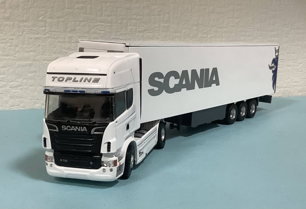スカニア SCANIA 1/50 トレーラー ホワイト 箱なし 送料無料