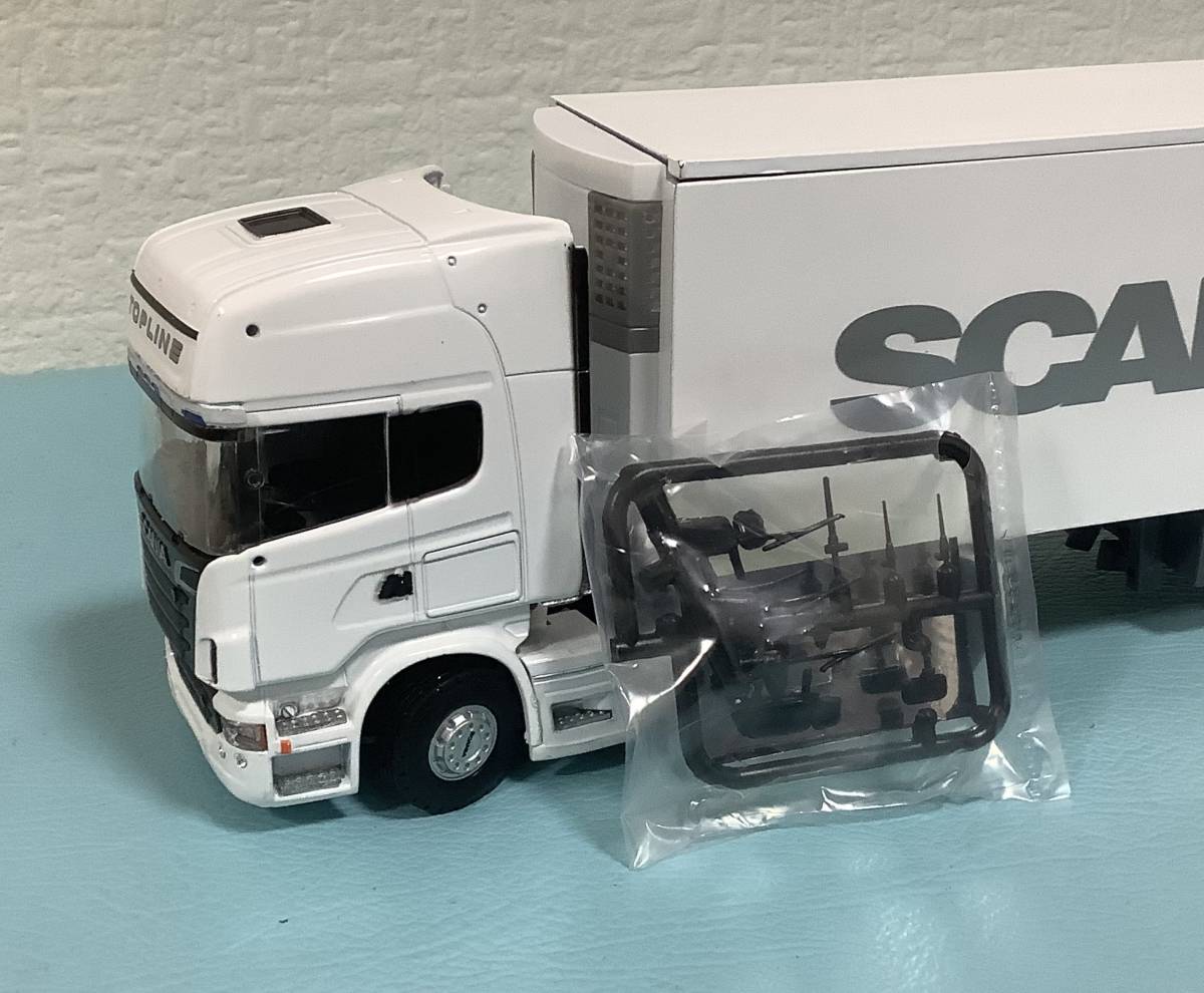 スカニア SCANIA 1/50 トレーラー ホワイト 箱なし 送料無料