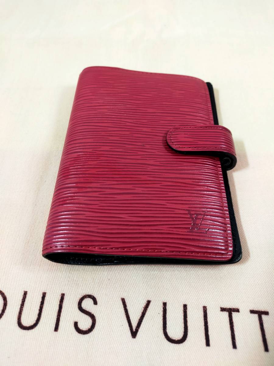 LOUIS VUITTON ルイヴィトン 手帳 アジェンダ エピ 本革 赤 www