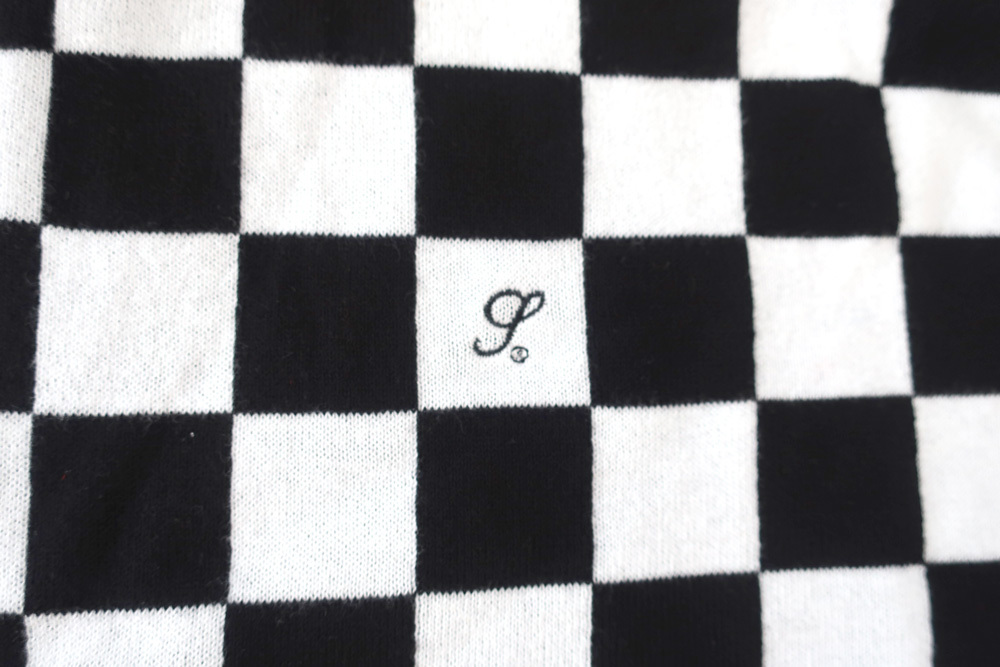 (L)Supreme Checkerboard Zip Poloシュプリームチェッカーボード半袖ポロシャツ黒_画像3