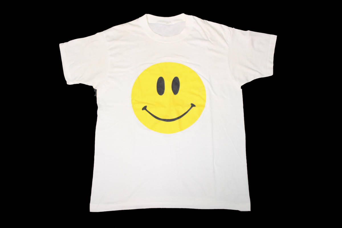 VINTAGE 90'S SMILE TEE SIZE XL スマイル