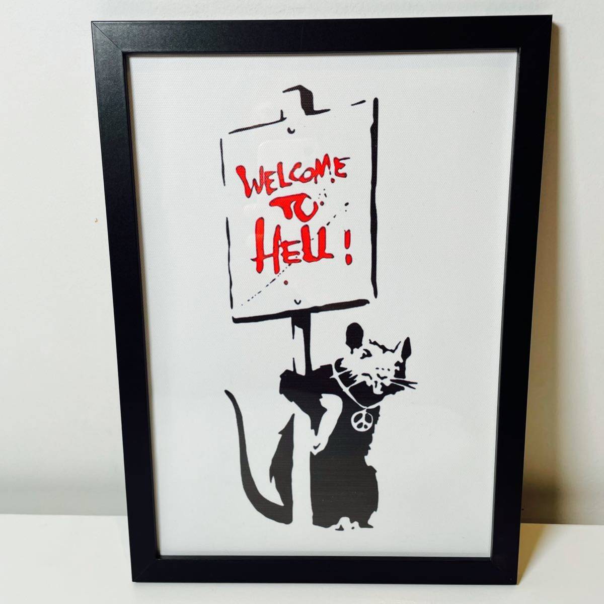 BANKSY バンクシー HELL TO WELCOM 新品 【60%OFF】 WELCOM