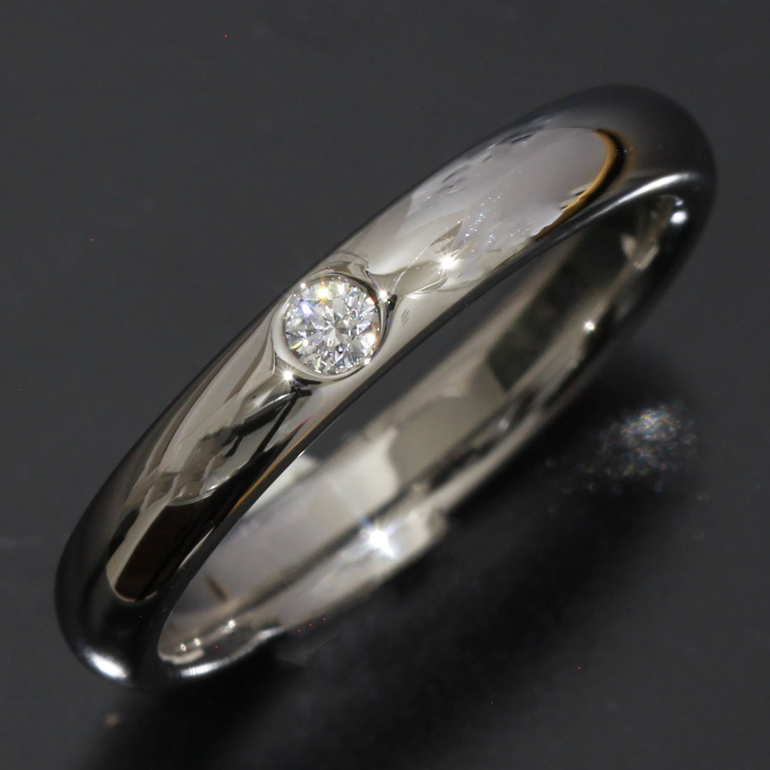 ハリーウィンストン 指輪 リング 9.5号 1PD ダイヤ pt950 結婚指輪 D9371
